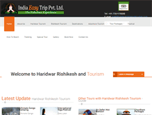Tablet Screenshot of haridwarrishikeshtourism.com